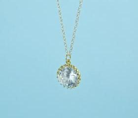 Beautiful CZ Pendant Necklace