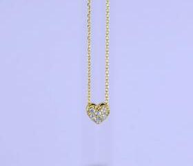 Sweet CZ Heart Necklace