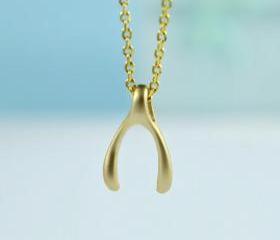 Petite Wishbone Necklace