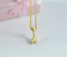 Tiny Giraffe Necklace