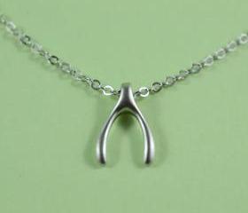 Petite Wishbone Necklace